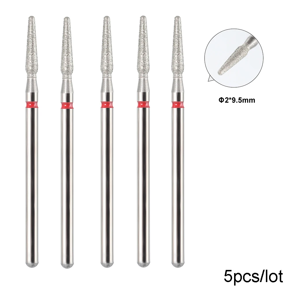 BNG 5PCS Fräser für Maniküre Diamant Nagelbohrer Set Fräsen Diamant Bit Fräser Nagelbits für Nagelbohrmaschine – Detail 2