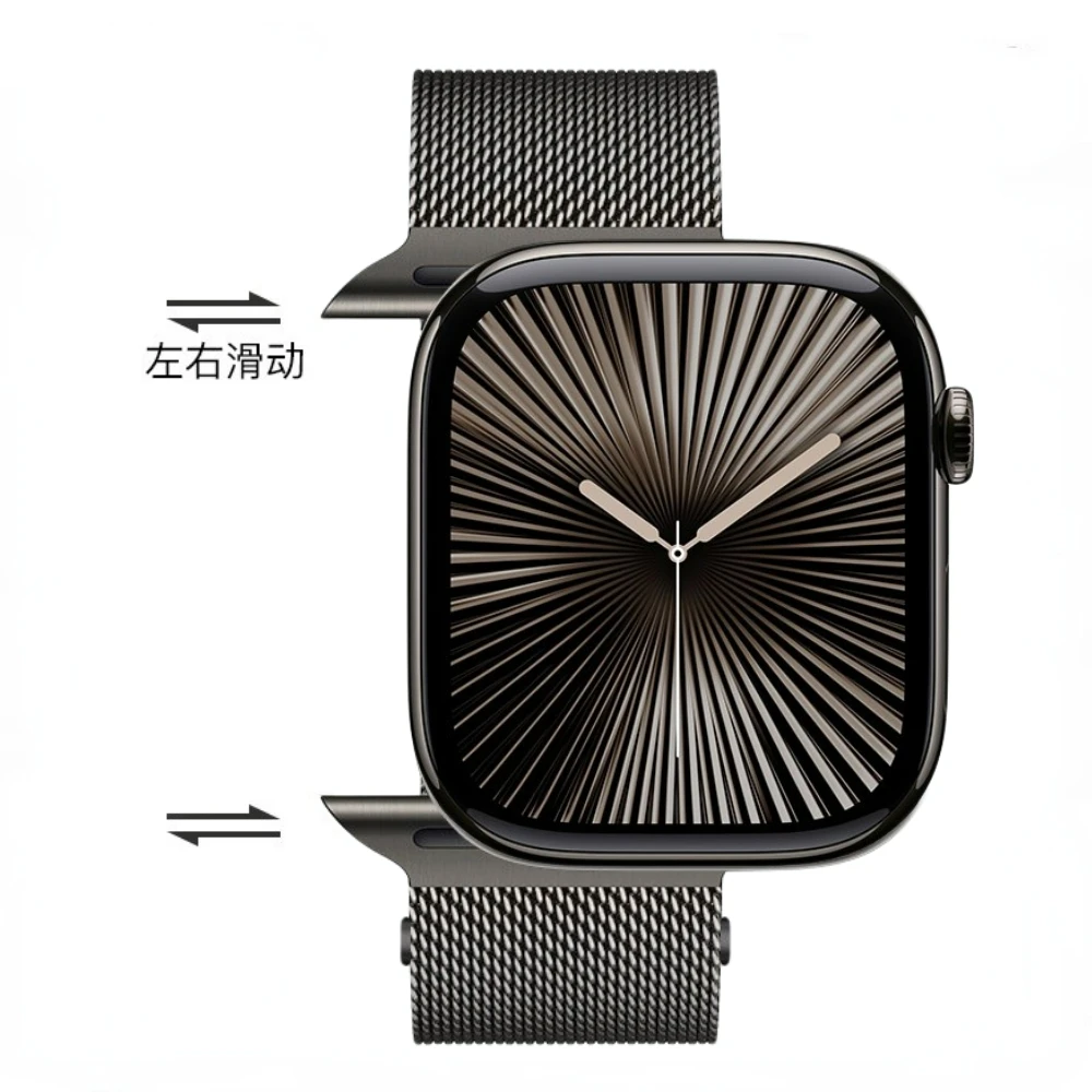 Metal Magnetic Strap for Apple Watch Band 49mm 45mm 44mm 46mm 42mm 41 40 38 mm Milanese Band iWatch 10 Ultra 2 9 8 7 6 4 SE Band