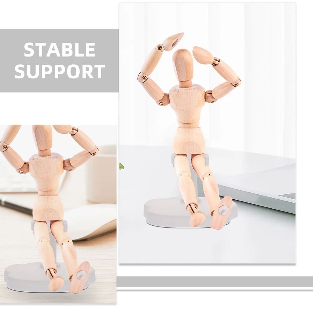 10 Pcs Display Stand Accessories Desktop Indoor Action Figure Dolls Holder Plastic Bracket