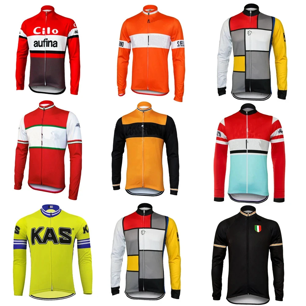 AliExpress UK DOWNORUP Cycling Jersey long sleeves winter fleece and no fleece team cycling clothing mtb jersey