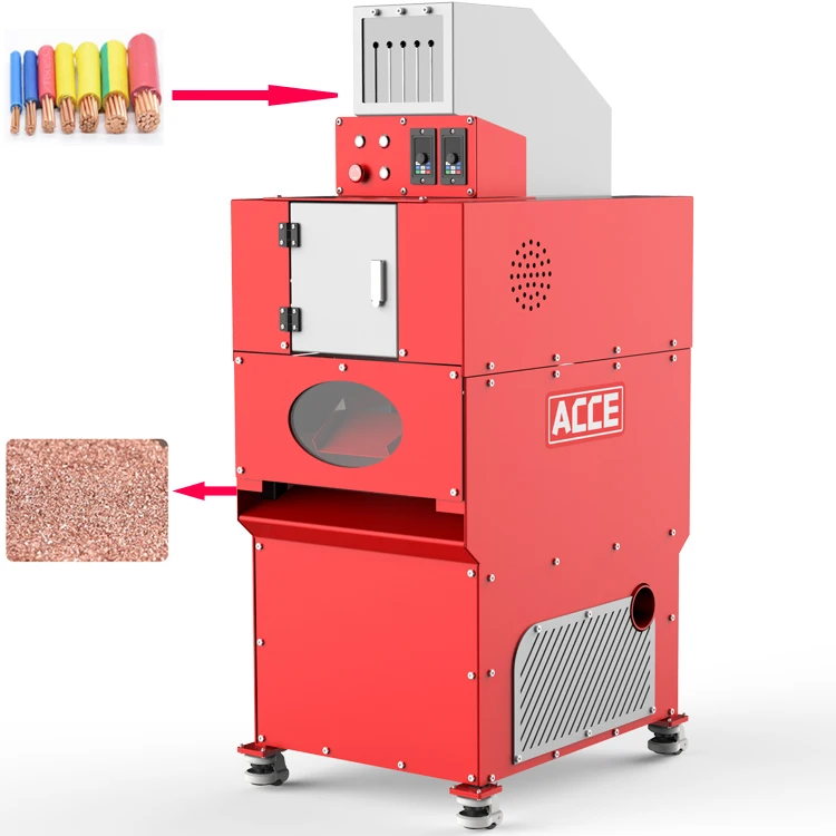 60 Kg/h 30mm Small Mini Size Cable Wire Recycling Machine Scrap Cooper Cable Granulator Recycling Electric Copper Granulator