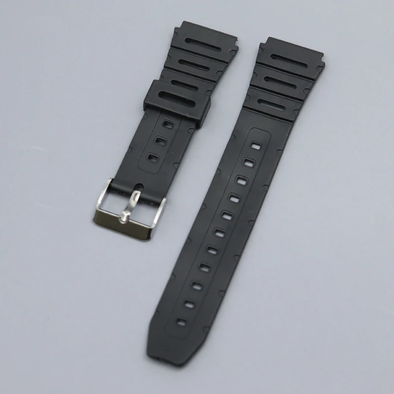 Silicone Watch Strap Watchband for Casio W-720 W-722 W-741 WL-100 CA-53 CA-61 Watch Accessories 20mm Women Men Bracelet