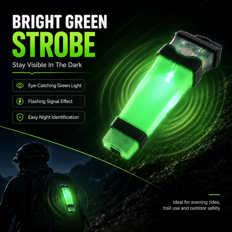 Outdoor Helmet Mount Ladybug Light Waterproof Stroboscopic Identification Signal Warning Lamp Third Generation