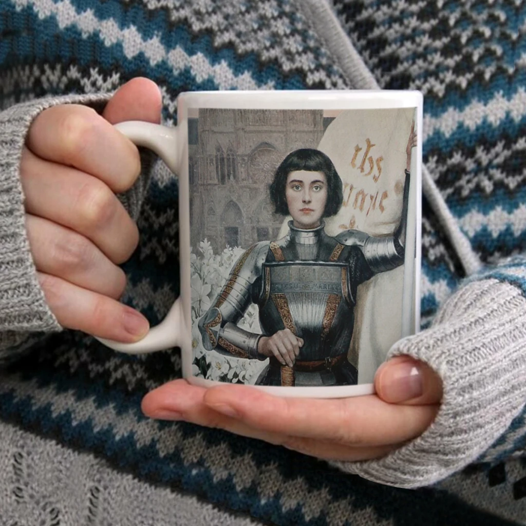 

Joan of ArcCoffee Mug Tea Cup 11oz Coffee Cup Funny Birthday Ceramic Mug Personalized Cup