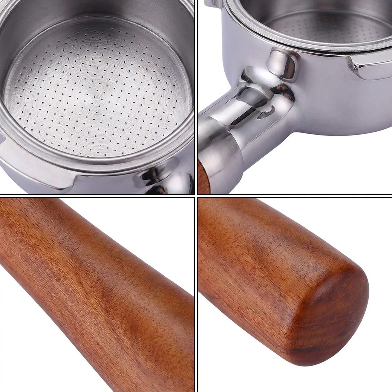 Portafilter Coffee Maker Handle 220mm Length EC680/EC685/EC785 for espresso Bottomless For Dedica Three Ear Handle