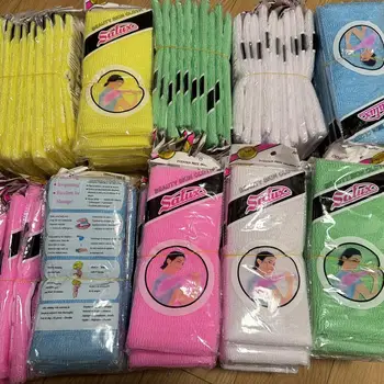 1 sztuk/partia piękna ściereczka złuszczająca skórę myjka japoński ręcznik do mycia ciała nylonowy ręcznik kąpielowy ręcznik do polerowania skóry