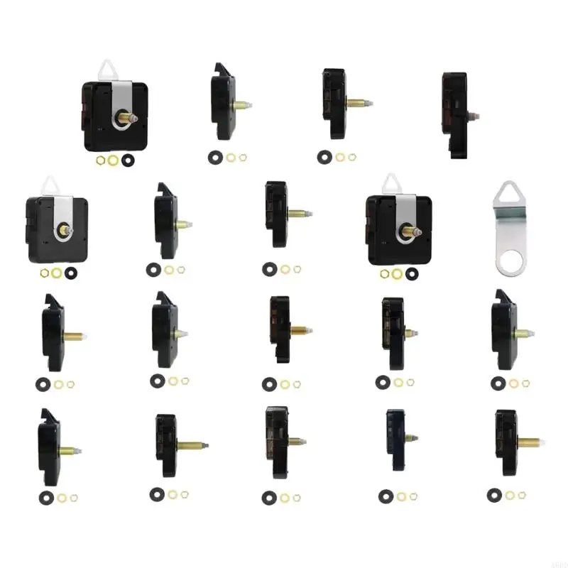 A6hd comprimento eixos longos relógio parede movimento quartzs mecanismo relógio silencioso substituição kits peças