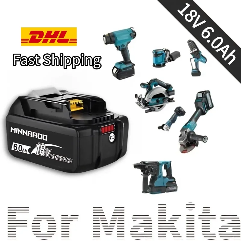 

BL1860 For Makita 18V Battery BL1850B BL1860b Rechargeable Li-ion Battery For Makita 18V Power Tool BL1830b BL1840 LXT-400