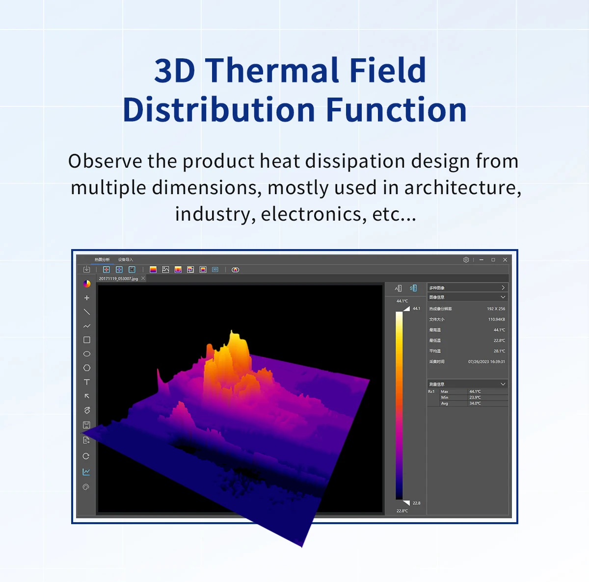 TOOLTOP ET693C 256*192 Handheld-Wärmebildkamera 4G-Speicher 1080P Sichtbare Fusion Professionelle Elektrische Reparatur-Wärmebildkamera – Detail 19