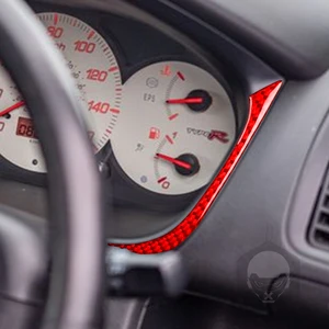 Carbon fiber speedometer interior of the car, surrounded panel, garrocked sticker, accessories for Honda Civic SI 2001 2002 2003 2004 2005 12 Main Sales Acetate Civic SI Panel - №9