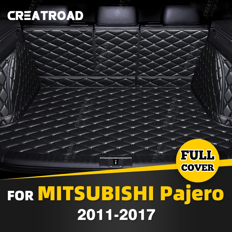 

Full Coverage Trunk Mat For Mitsubishi Pajero SUV 7-Seat 2011-2017 16 15 14 13 12 Car Cover Pad Interior Protector Accessories