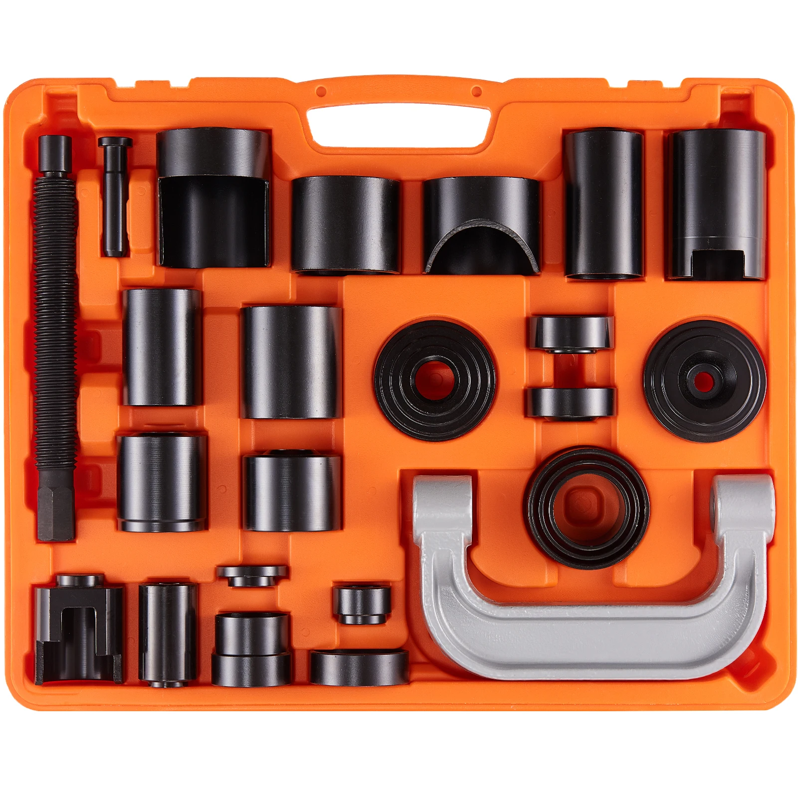 

SucceBuy Ball Joint Press Kit 25 pcs Tool Kit C-press Ball joint Remove&Install Tool Heavy Duty Ball Joint Repair Kit for Repair