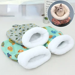 Cat Sleeping Bag Soft Cuddly Fluffy Feel Thickened Pet Pocket Type Quilt Bed Kitten Puppy Soft Comfortable Nest Pet Supplies