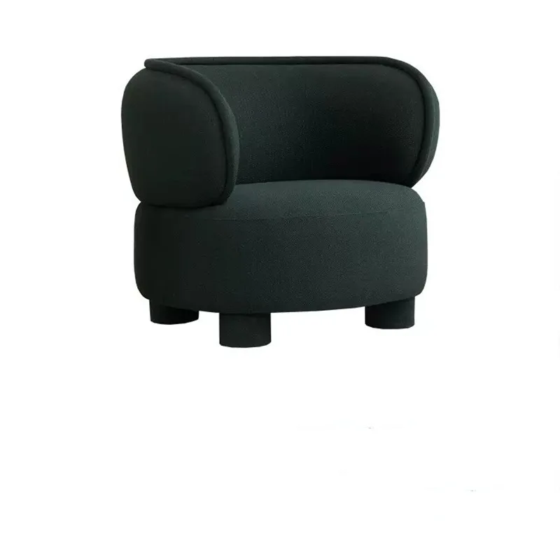 

Household sofa chair living room balcony lazy recliner green single sofa