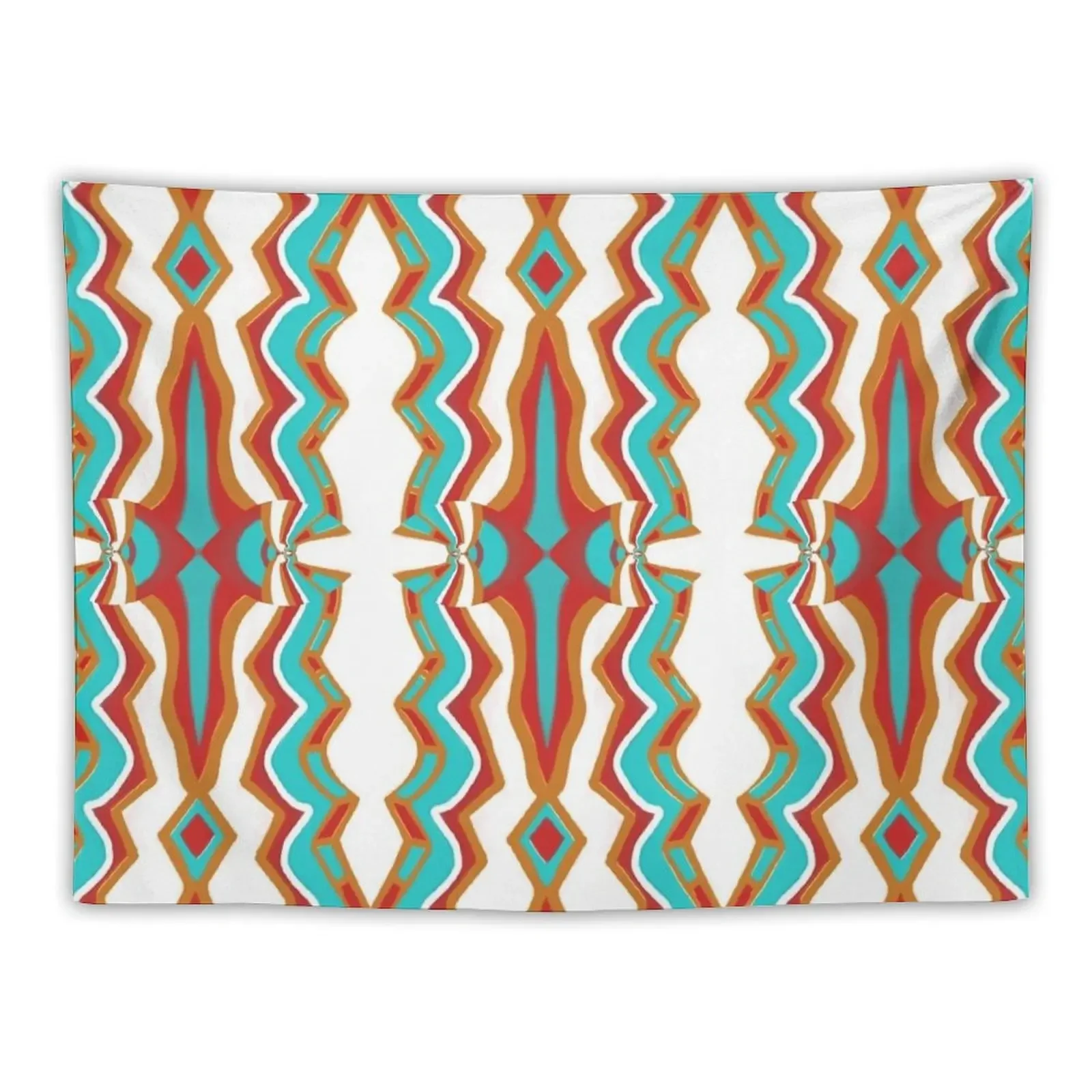 

Turquoise and Scarlet Diamonds Tapestry Room Aesthetic Decor Decor Home Wall Decoration Items Home Decorators Tapestry