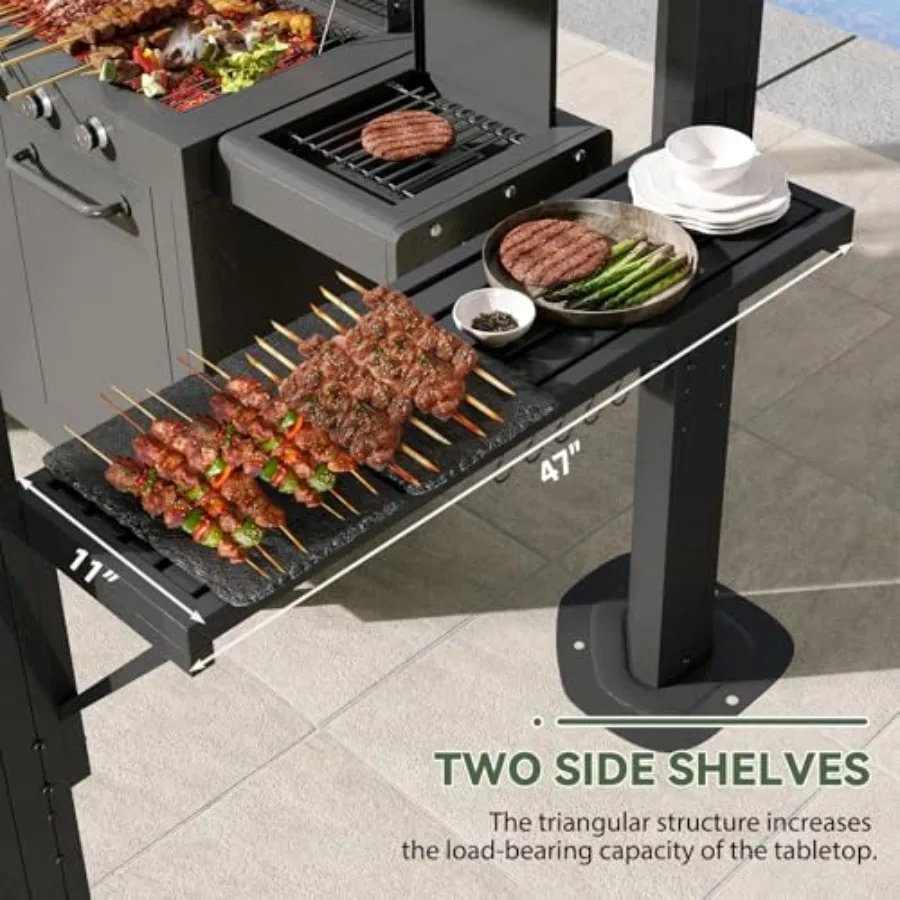 5 x 8Feet Grill Hardtop Gazebo with Galvanized Steel Roof view 6