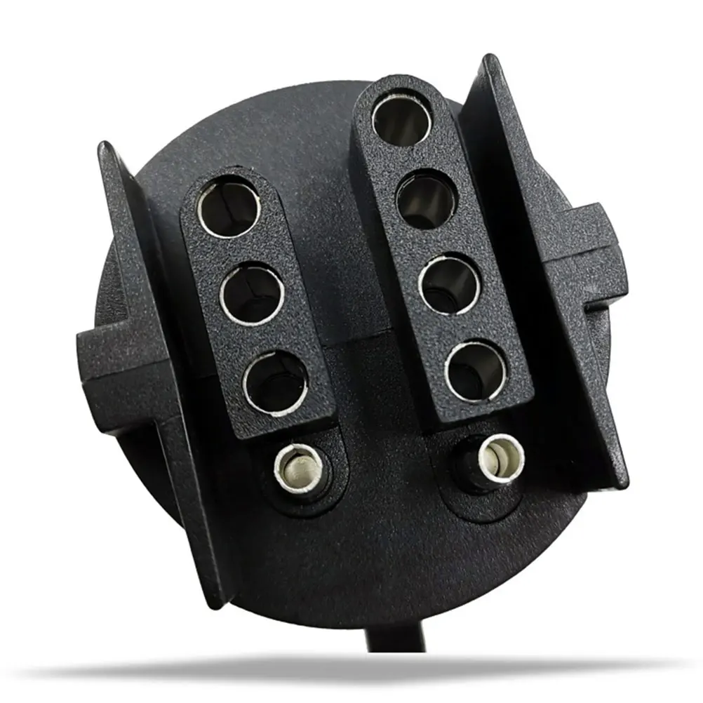 

American Style Plug 7P to 5P Trailer Wiring Adapter ABS Towing Socket Converter RV Repair Part Dual Row Durability Overload