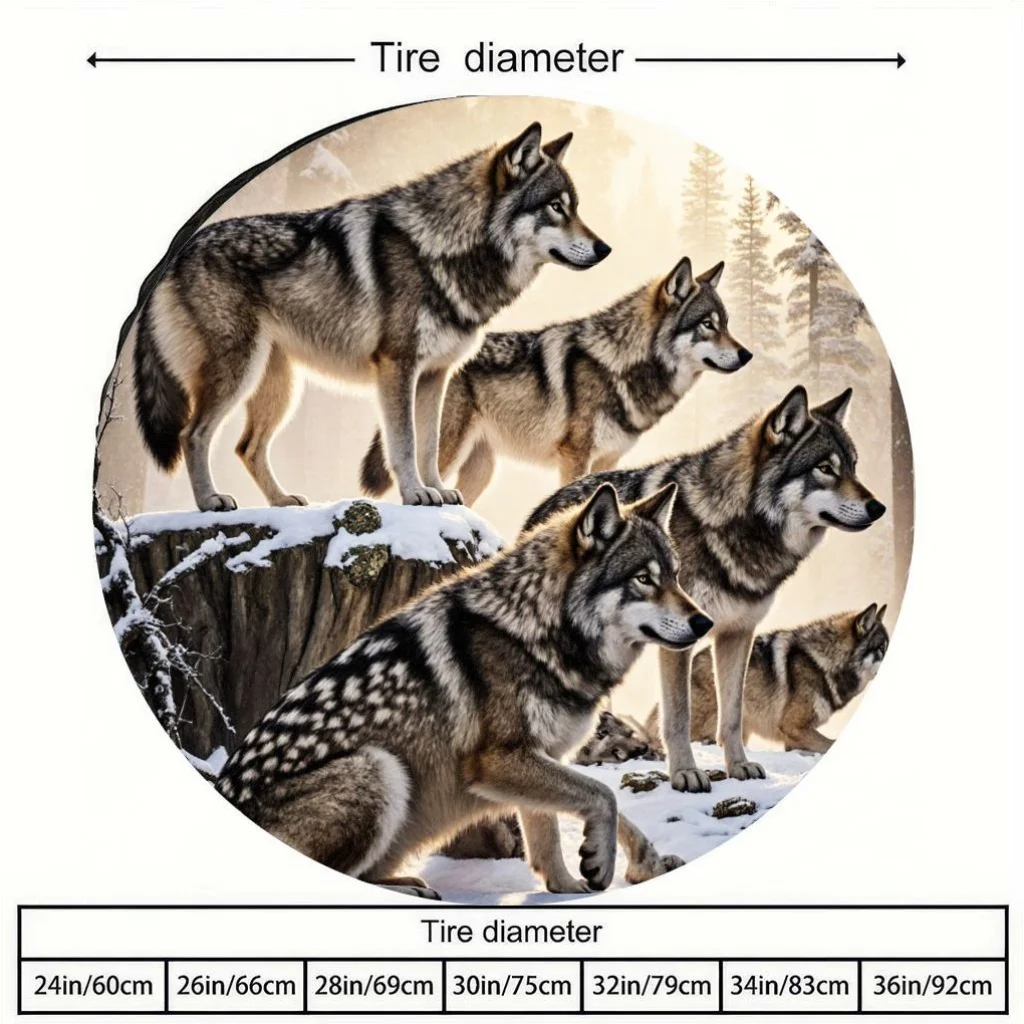 

Прочный защитный чехол для шин Wolf Pack Snow Mountain