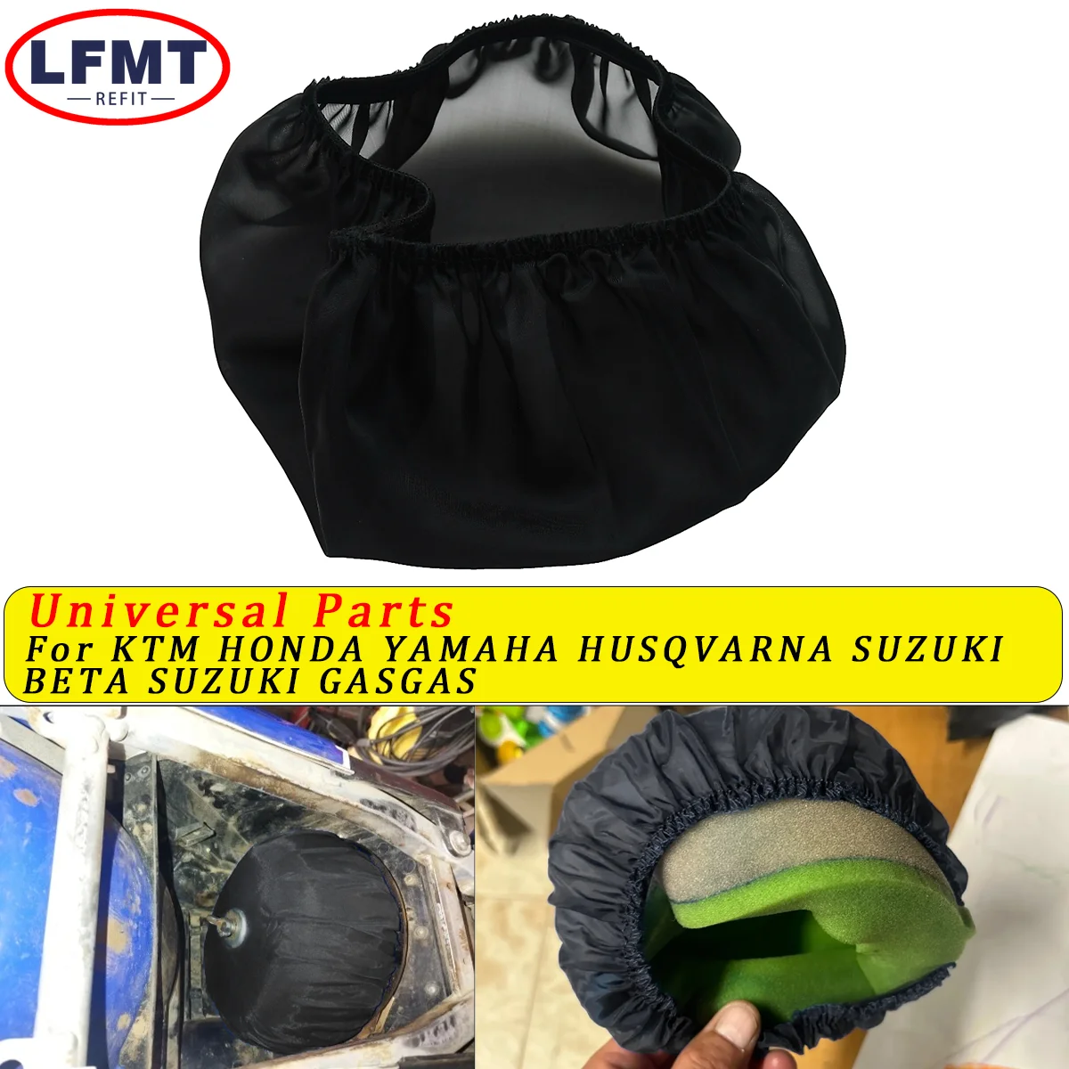 Esponja de motocicleta filtro de ar capa poeira para ktm suzuki yamaha honda Kawasaki125-530 dirt bike peças universais de uso geral