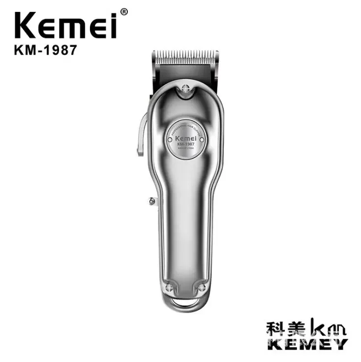 Kemei KM-1987 tagliacapelli elettrico ricarica rapida e 5 ore di lavoro lungo tagliacapelli tagliacapelli per uomo