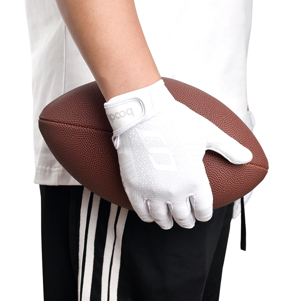 American football gloves, silicone adhesive baseball batting gloves, anti slip and breathable football game sports gloves 2256 view 4