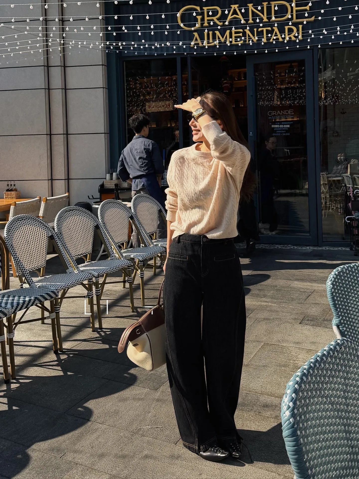 

Джинсы LiHuiEr свободного кроя, прямые, в стиле ретро, женские, из хлопка, с молнией на талии