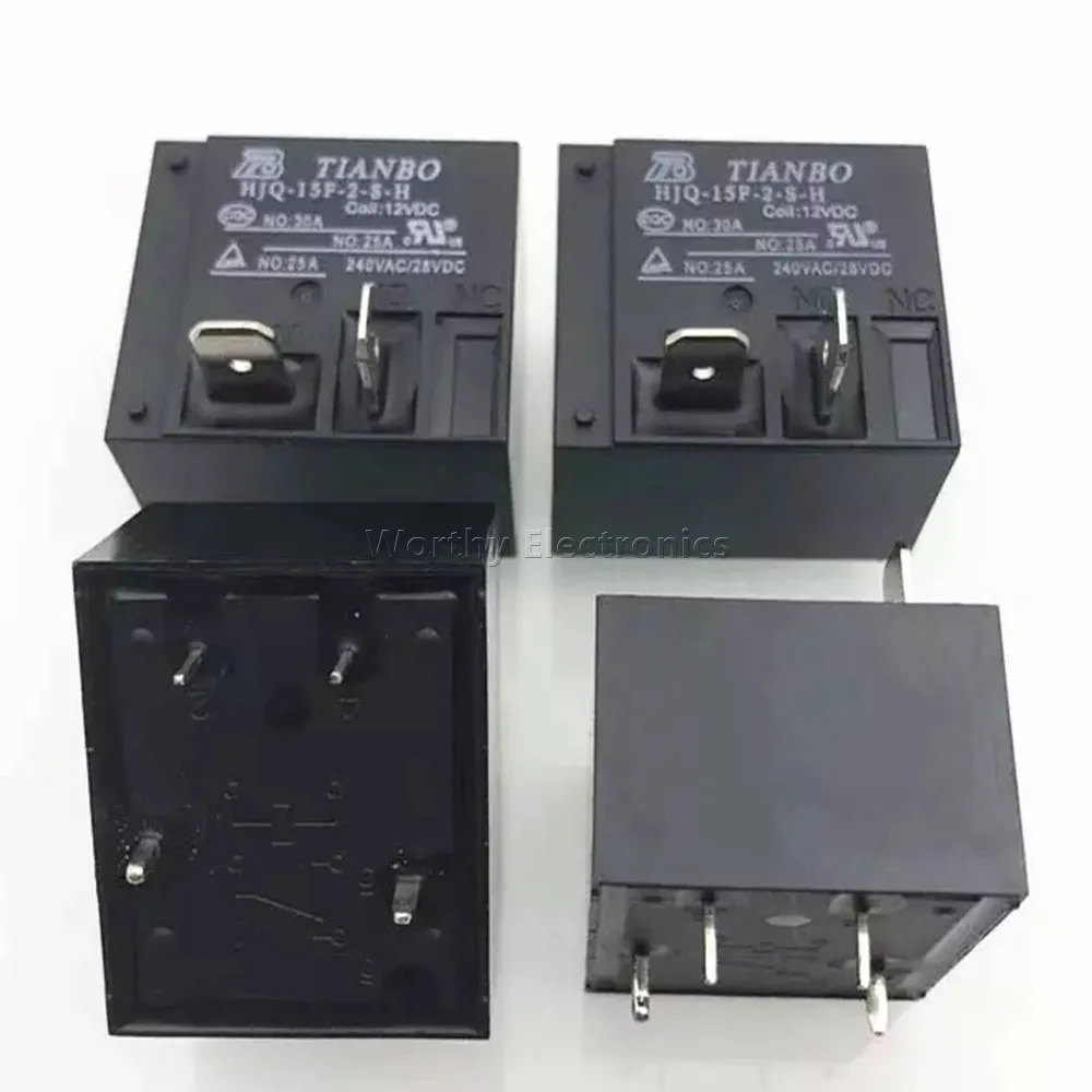 

Free Shipping 10PCS/LOT 12VDC 30A 4PIN Relay HJQ-15F-2-S-H