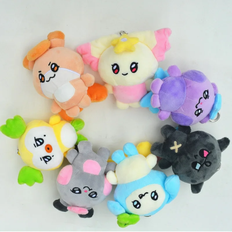 Ateez Aniteez Kawaii Cute Cartoon Animal Plush Toy Keychain Korean Plush Doll, Celebrity Support Fan Gift Kpop Doll Decoration