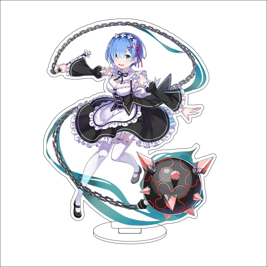 16CM Anime Re:ZERO Starting Life in Another World Emilia Rem Natsuki Subaru Beatrice Cos Acrylic Figure Stand Ornaments Gifts view 6
