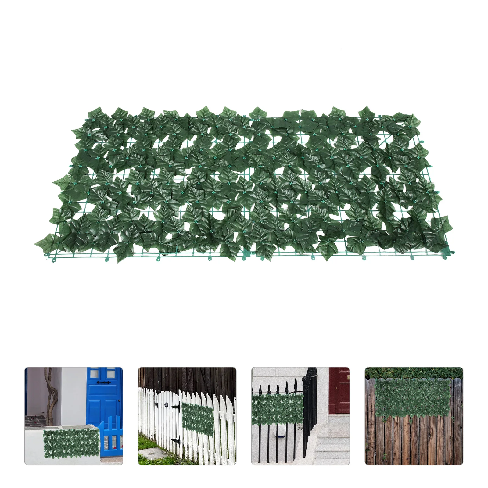 

Artificial Green Leaf Fence Imitated Plant Wall Lifelike Garden Decoration Balcony Greenery Privacy Screen Outdoor Fake