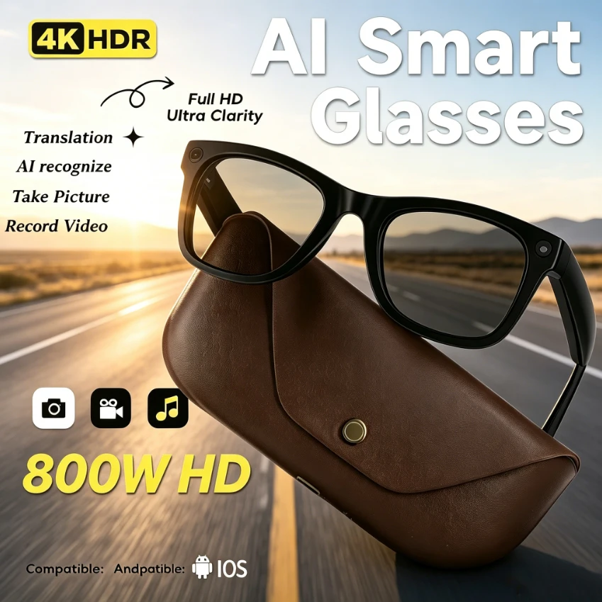 Audio Hd Music - 2026 New AI Smart Glasses 8MP