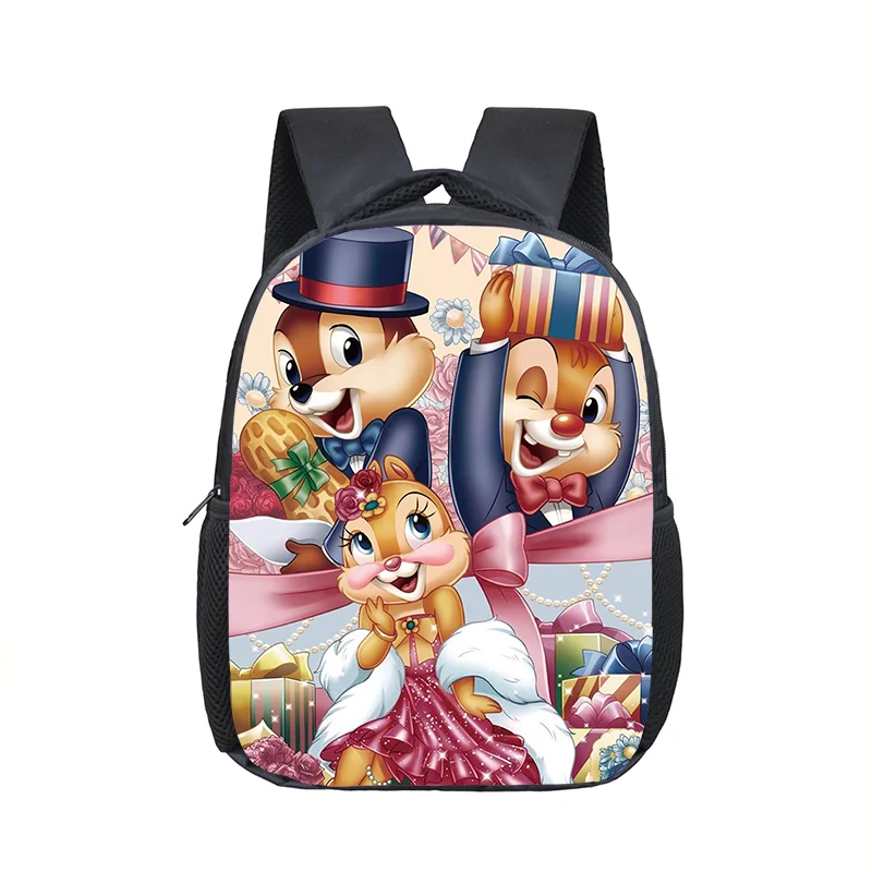 

12 inch Disney Chip n Dale Kindergarten Backpack Children School Bag Toddler Bag for Fashion Kids Girls School Bookbags Gift