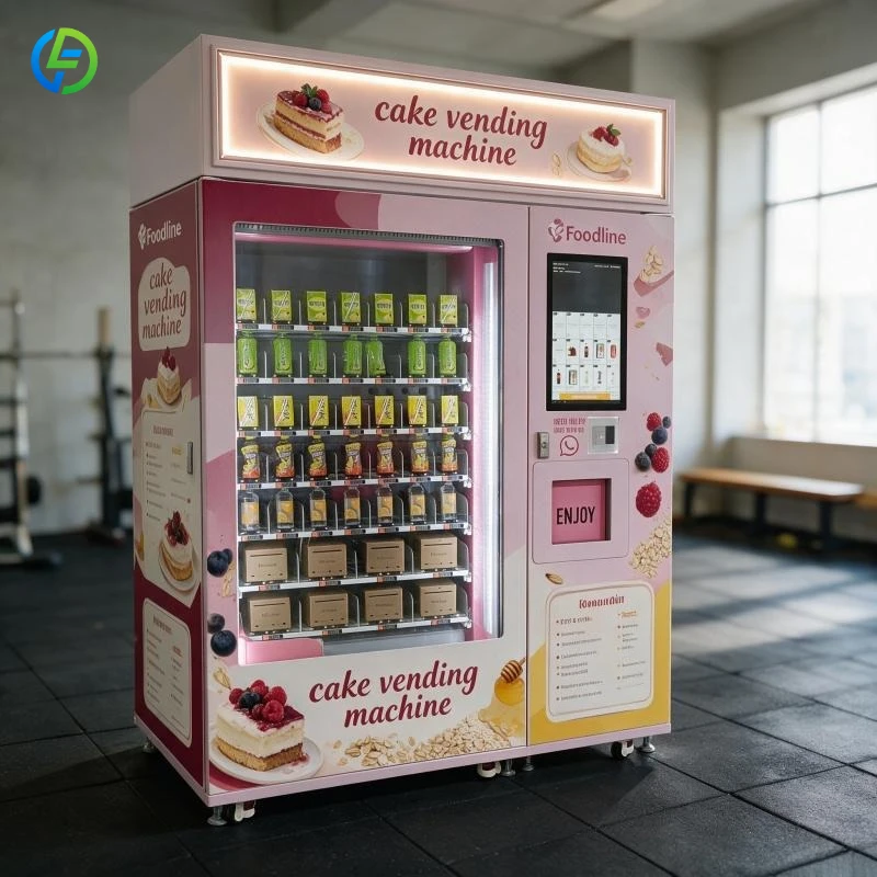 Smart Cake Vending Machine XY Axis Elevator Software System Cake Cupcake Vending Machine with Cooling System FL Customized
