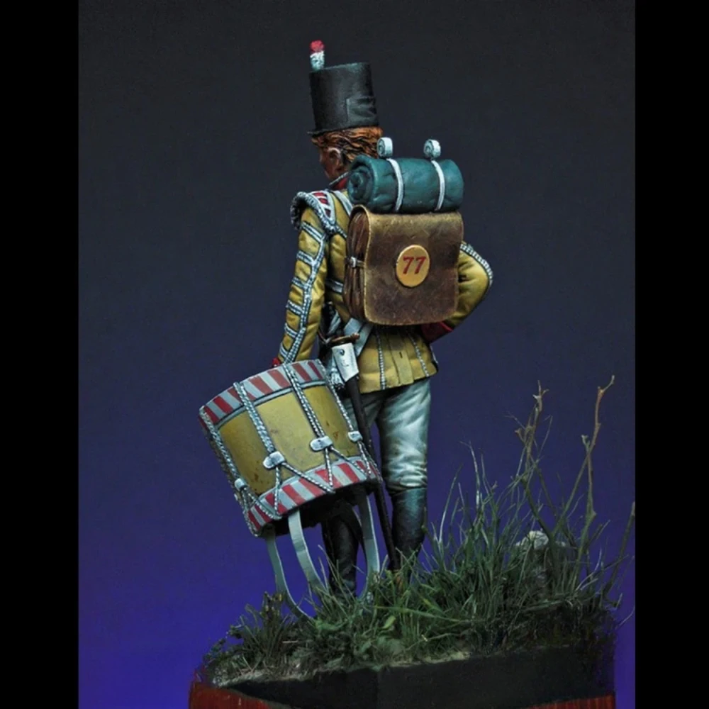 Kit de figurines en résine non peintes de 54MM, thème militaire, batteur garçon, GK non assemblé et non peint, 833R