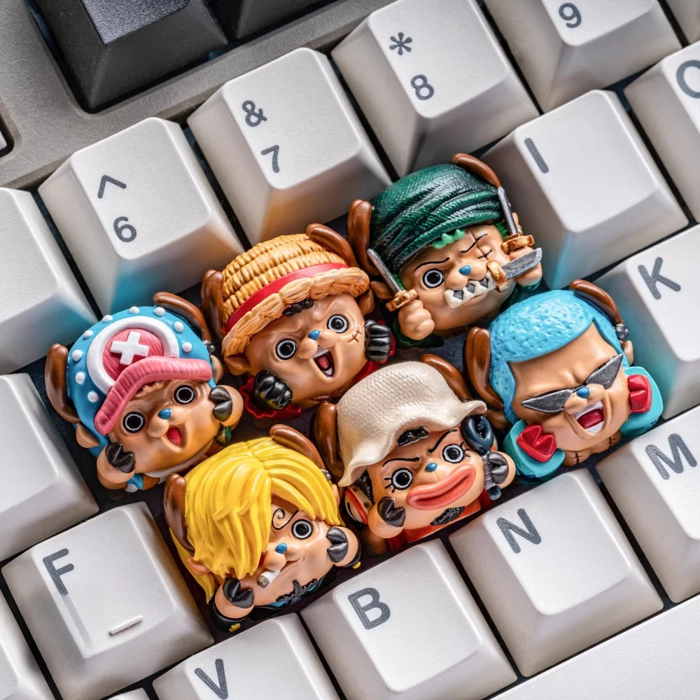 

Pirate Bear Artisan Keycap Cute Anime Keyboard Cap Custom Resin Personalized KeyCap for Mechanical Keyboard Gaming Accessories