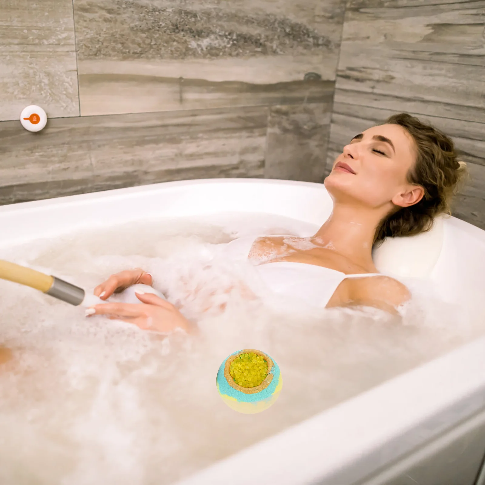 

4Pcs Bathing Balls Natural Essential Oils Spa Balls Shower Accessories Shower Bubble Bombs