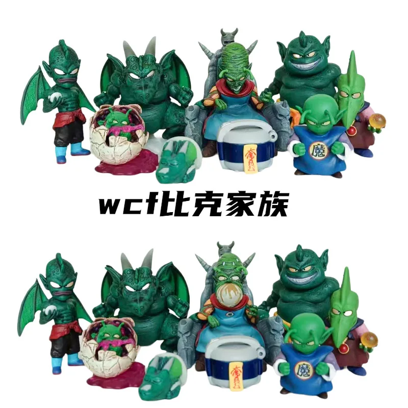 Dragon Ball Figures Wcf Scale A Complete Set Of 9 Piccolo Family Portraits Collectible Model Anime Figures Christmas Gifts