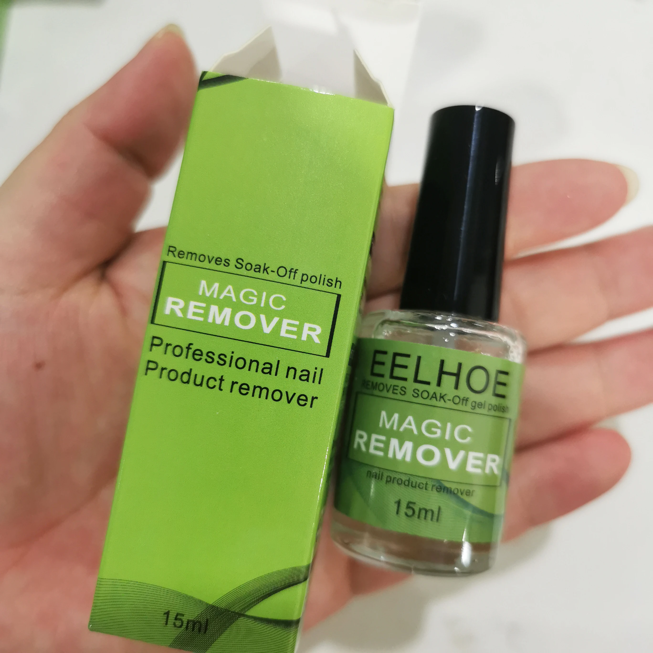 15 ml/Flasche Professioneller Nagellack-Schnellentferner Einfaches, schnelles und sicheres Nagelgel Magic Remover Polish Mildes Entfernen von UV-Gel-BurstLiquid