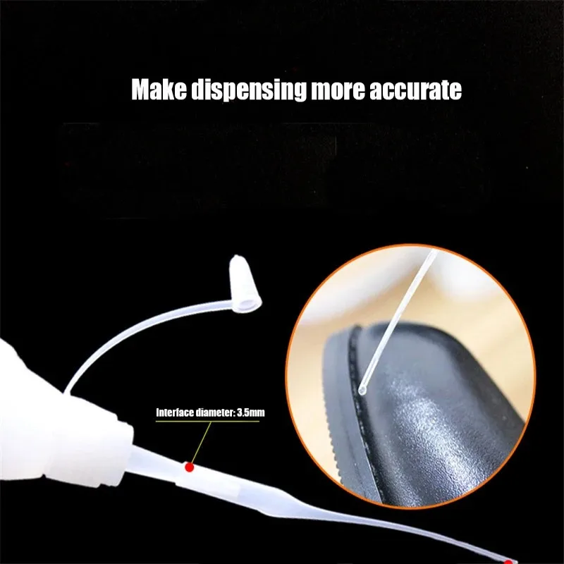 Glue Micro-Tips Plastic Glue Bottle Tips Glue Extender Precision Applicator Dropping Tube Nozzle For Crafting Lab