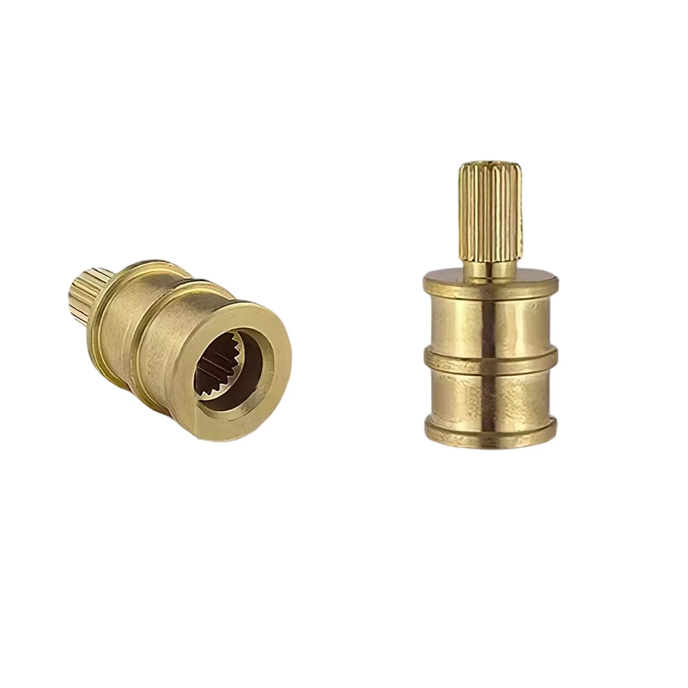 Brass 7.6mm 20-tooth Faucet Valve Extension Rod Extended Valve Stem For Faucets 32*7.6mm And 38*7.6mm