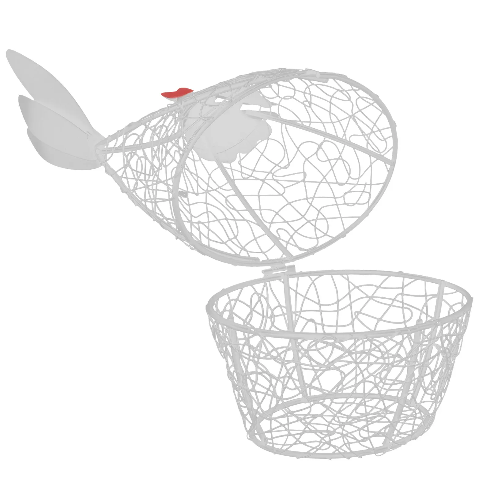 

Декоративная корзина для яиц в форме курицы, из железной проволоки, для хранения, кухонный органайзер, большая вместимость, многофункциональная, для дома