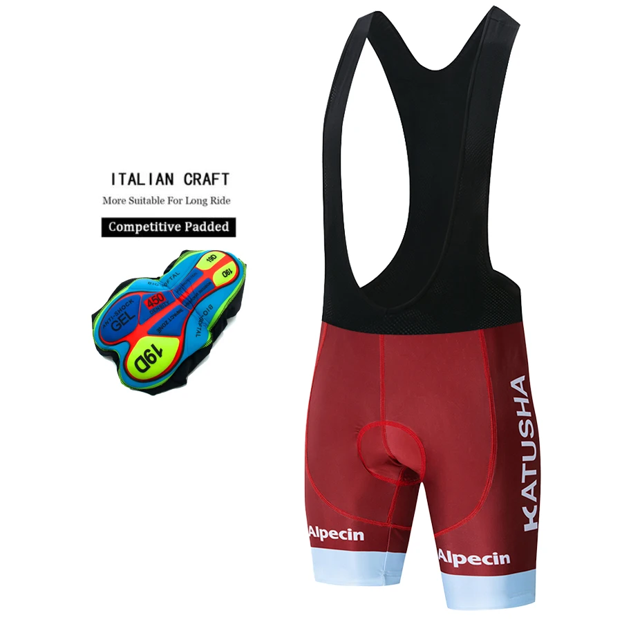 Pantalones cortos de ciclismo para hombre, con almohadilla de GEL 19D, mallas a prueba de golpes, transpirables, licra, triatlón, 2024
