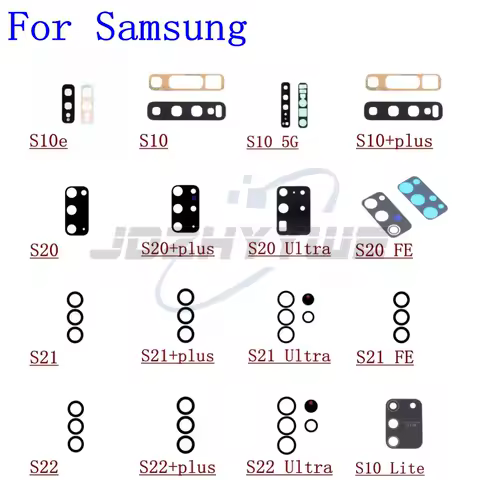 2Set Back Rear Camera Glass Lens With Sticker For Samsung Galaxy S10 Lite S10e S20 S21 S22 Plus Ultra Replacement Repair + Tools