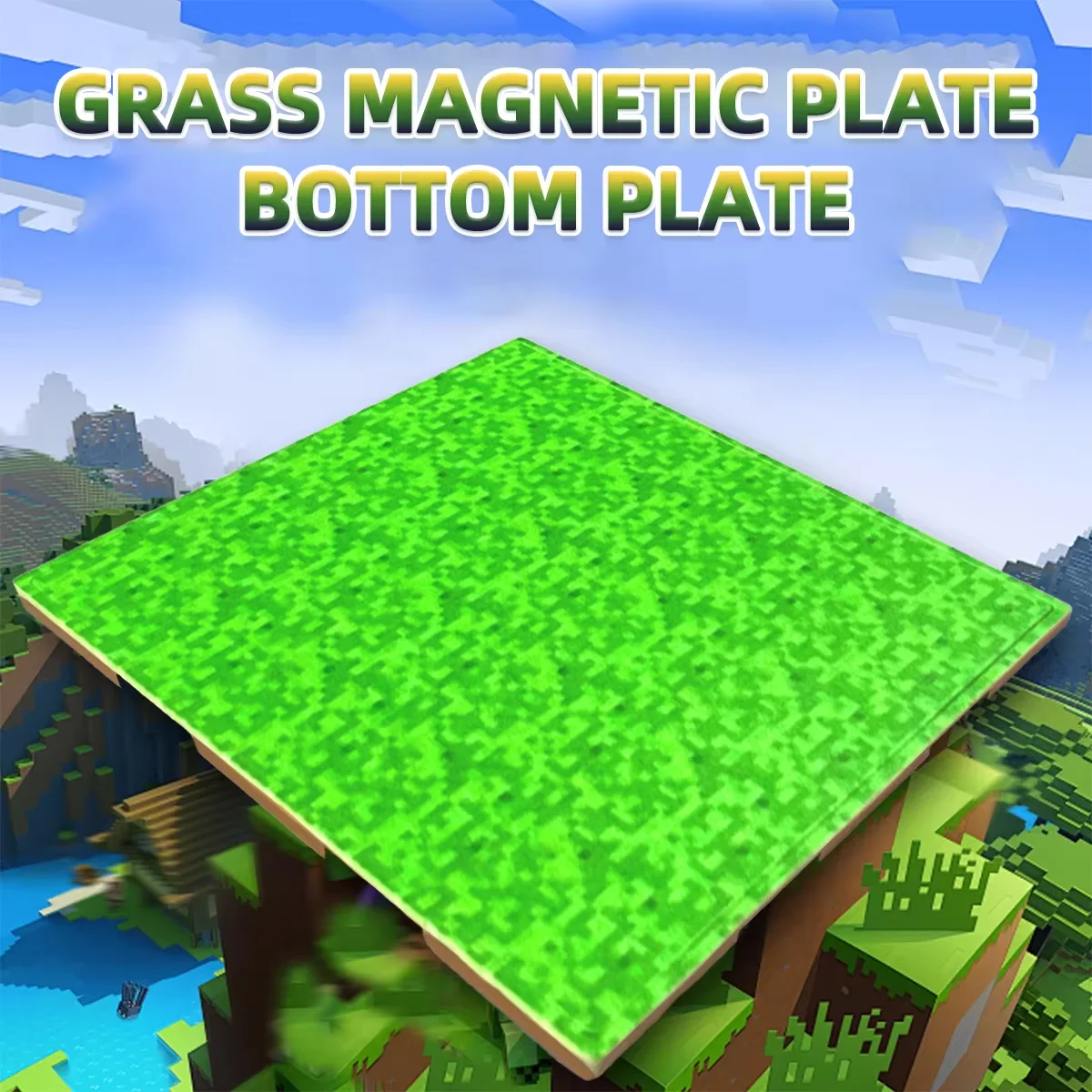 3.15in لوحة قاعدة مغناطيسية متنوعة اللوحات الأساسية مباراة عالم الألغام لتقوم بها بنفسك ألعاب مكعبات البناء المغناطيسية الأطفال هدية الكريسماس