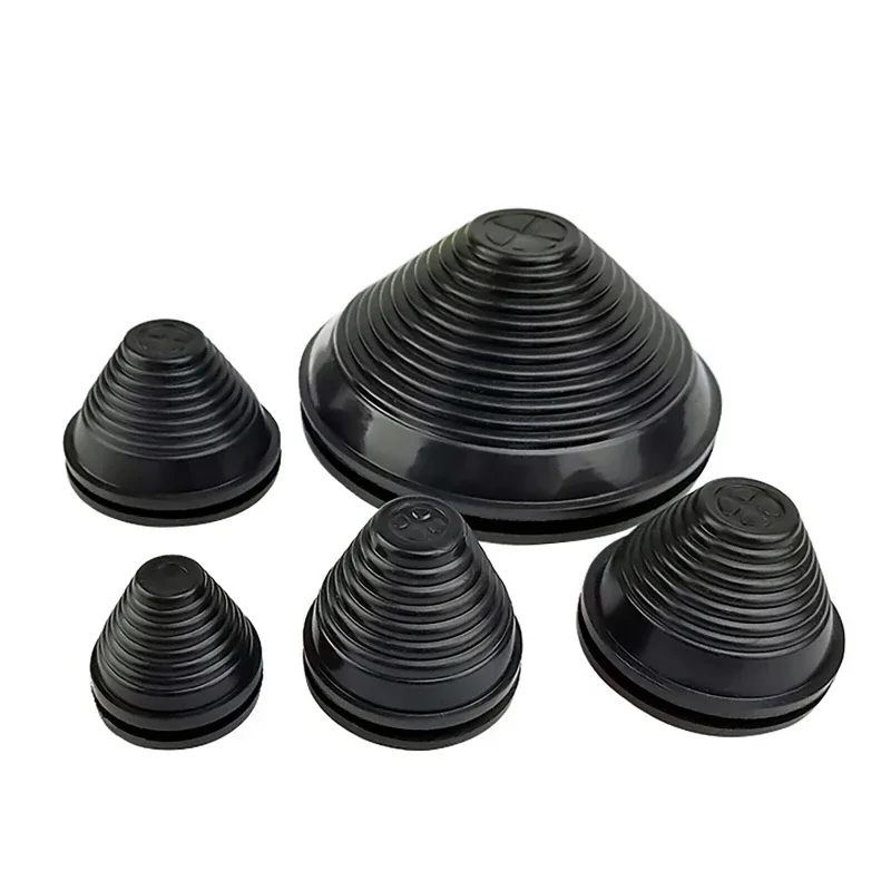Rubber Tower Type Protection Coil for Power Distribution, Box Wire Cable, O-ring Sealing Cap, Hole Plug, 1Pc