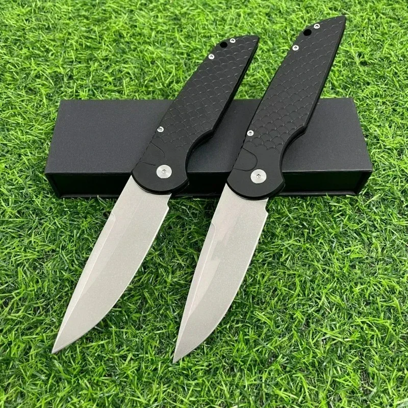 

Prote pocket tactical knife 154CM blade aluminum alloy handle edc multitool knives kitchencutting outdoor survival folding knife