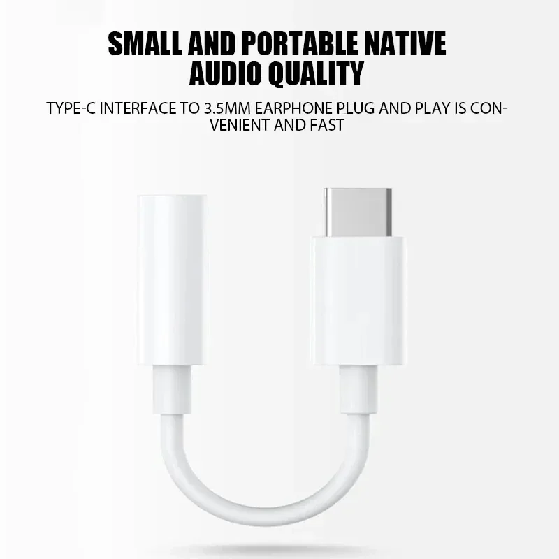 Adaptador auxiliar tipo C a 3,5mm, Cable de Audio con 3 5 conectores para Huawei, Xiaomi, Redmi, POCO, Sumsang, LG, adaptador auxiliar de 3,5 MM a 8 pines para iPhone