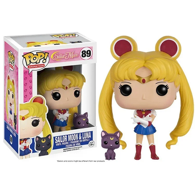 FUNKO POP Super Natural Join The Hunt Dean 94# Castiel 95# Sailor Moon Luna Cat 89# Vinyl Figure brinquedos Collection Model Toy