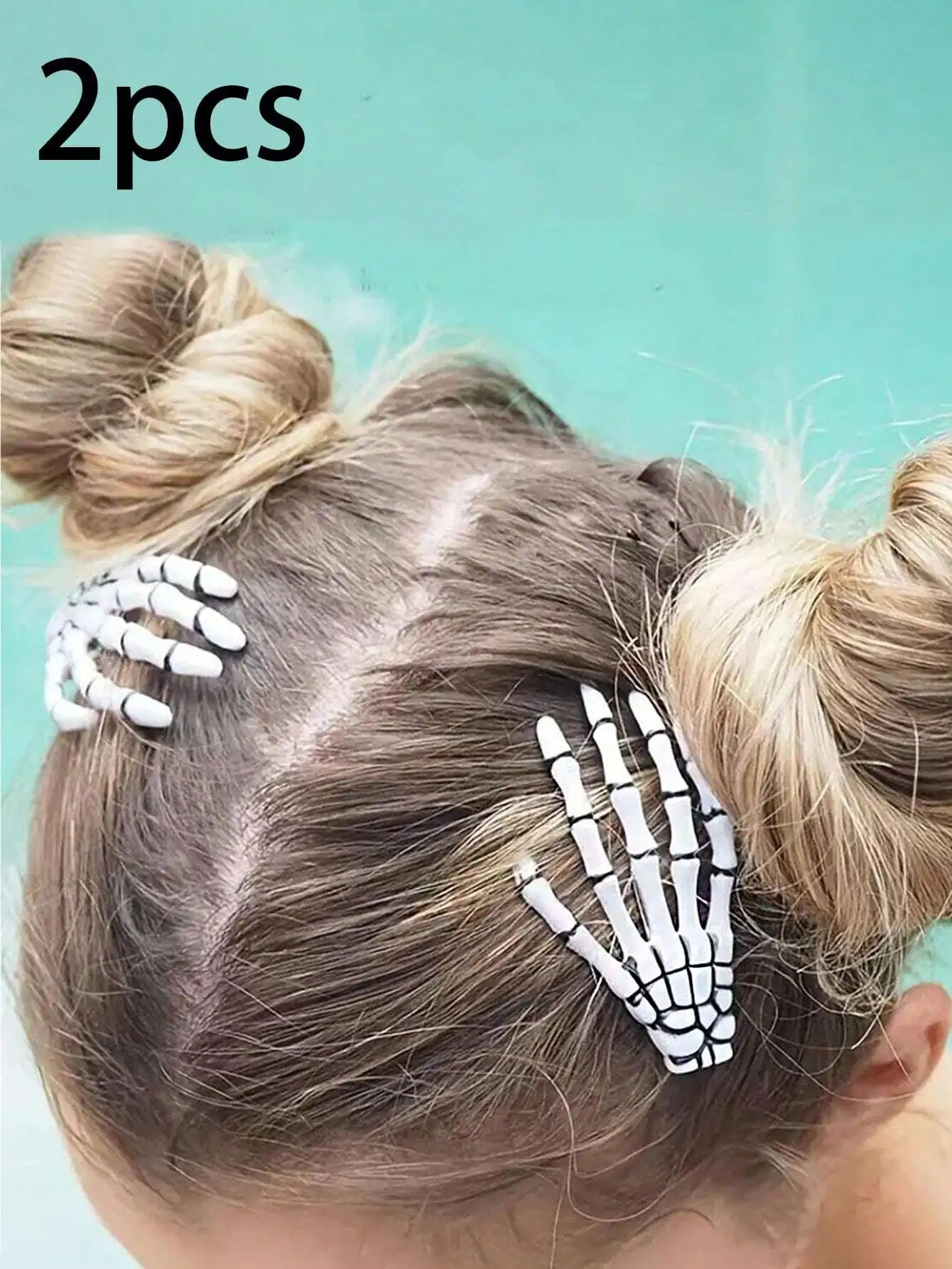2pcs Kids Hair Accessories Halloween Hair Clips - Fun Design Side Clips, Suitable For Party, Holiday Decoration Hair Clips, Perfect For Top Hair Styling sk260617191310426132062