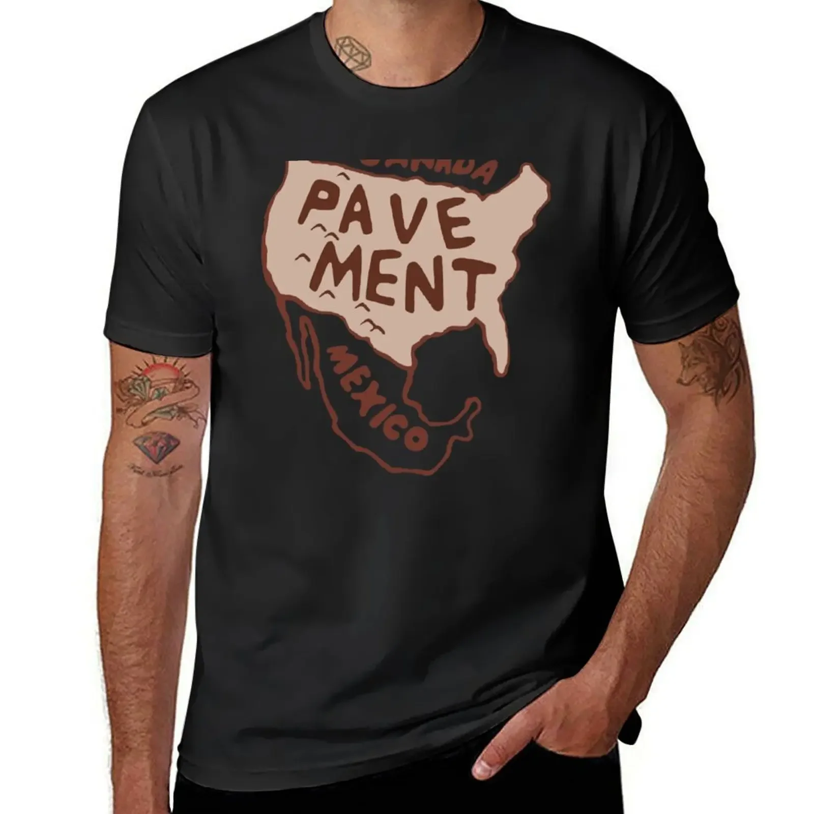 

Pavement North America T-Shirt graphic t shirt vintage plain graphic t shirts tops plus size men clothing